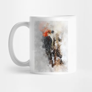 Woodpecker watercolour painting Mug